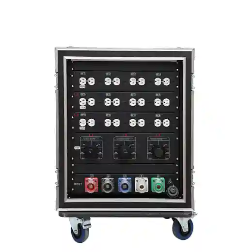 12 Road 20A American Edison Plugs 3 Ways 19 Pin Socapex Output Power Distributor Distro
